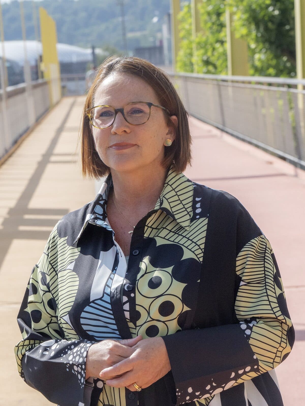 Yuriko Backes, ministre de la Mobilité et des Travaux publics, sur le Vëlodukt