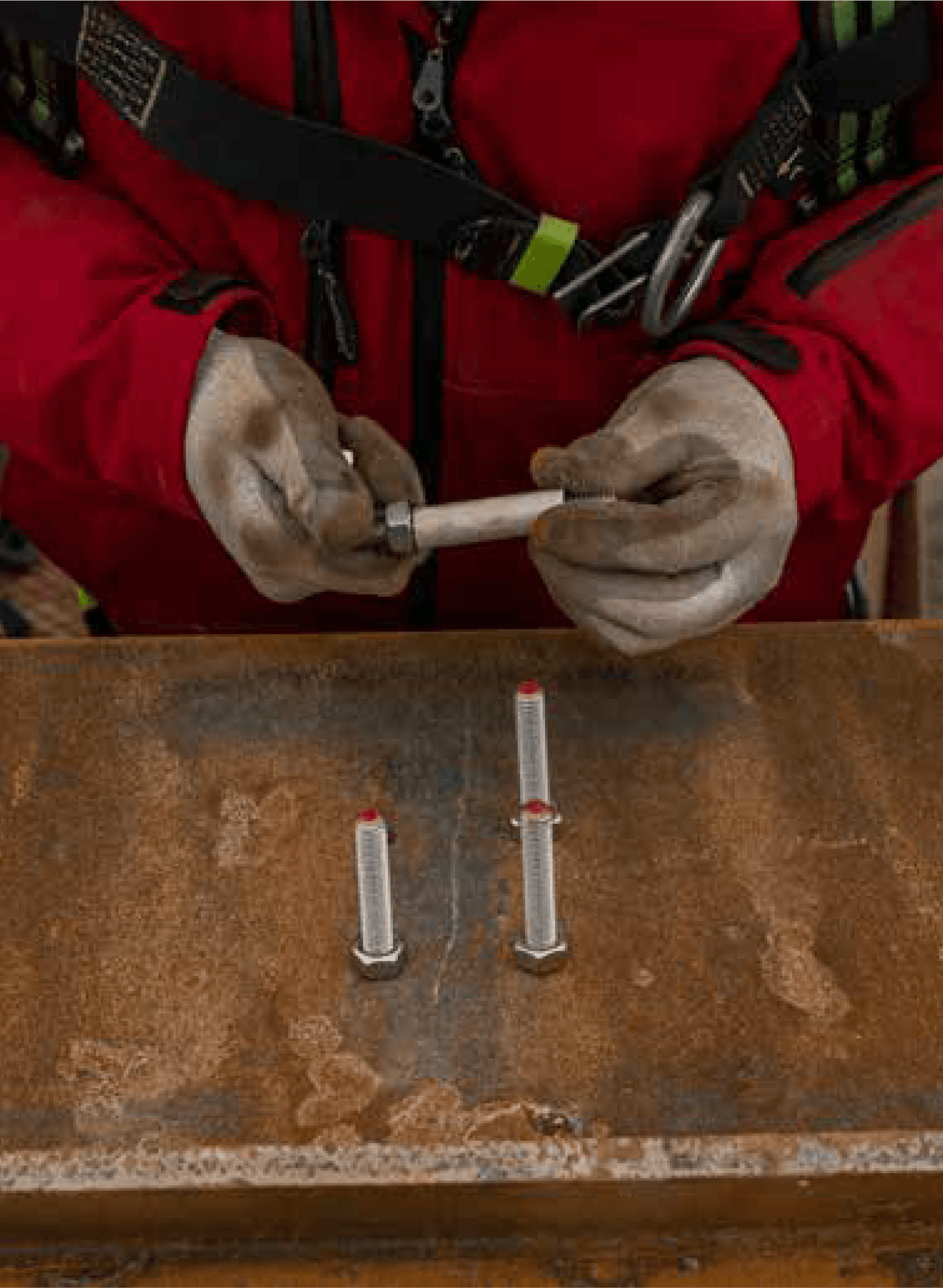 Worker hands